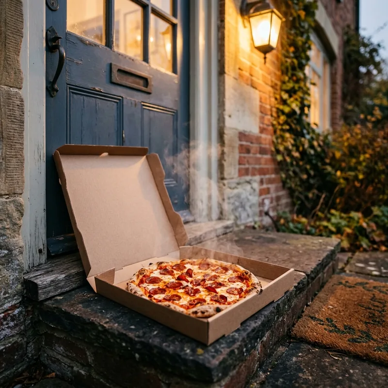 Bella Pizza takeout box ready for fast delivery across Bergen County NJ